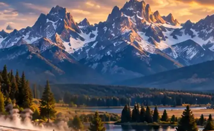 Artistic Wyoming view for GRAND TETON