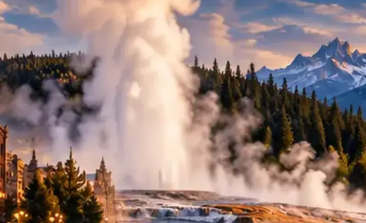 Artistic Wyoming view for YELLOWSTONE