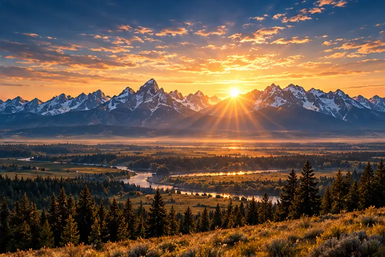 Wyoming mountain horizon